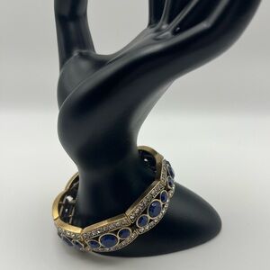 Statement Blue Gem & Crystal Bracelet